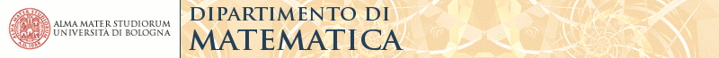 alma mater studiorum universit&agrave; di bologna dipartimento di matematica department of mathematics