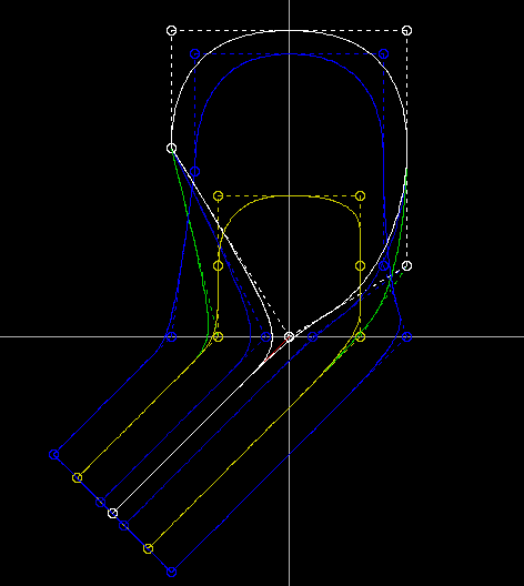 Sezioni 2D delle braccia