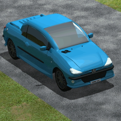 Modello della Peugeot 206cc