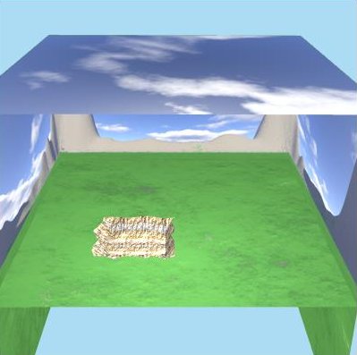 Cubo che rappresenta il paesaggio