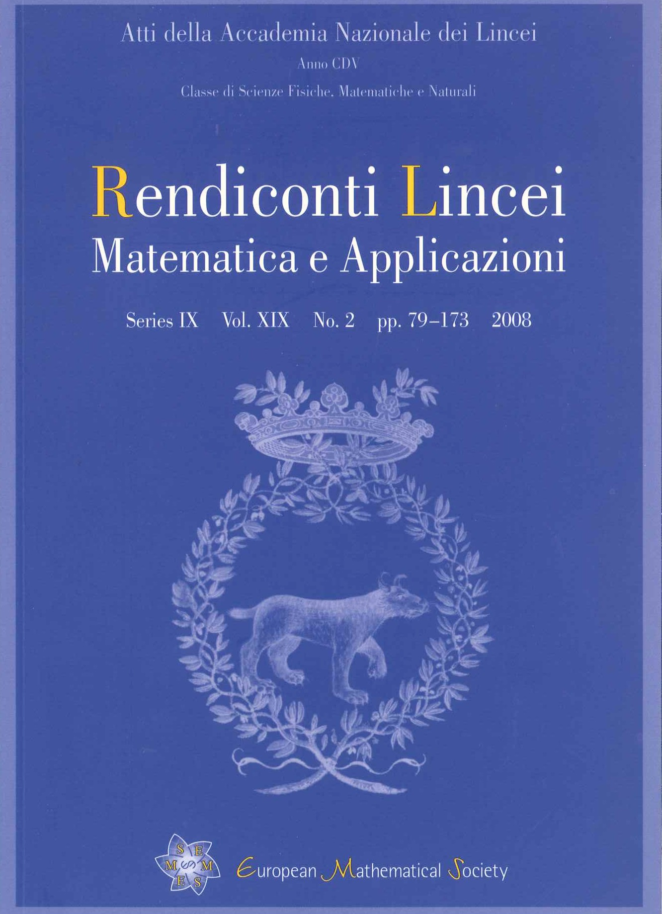 Rendiconti Lincei: Matematica e Applicazioni