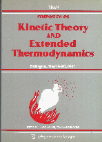 ISIMM Symposium on Kinetic Theory and Extended Thermodynamic
