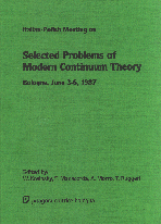Lecture Notes of the Italian–Polish Meeting on Selected Prob